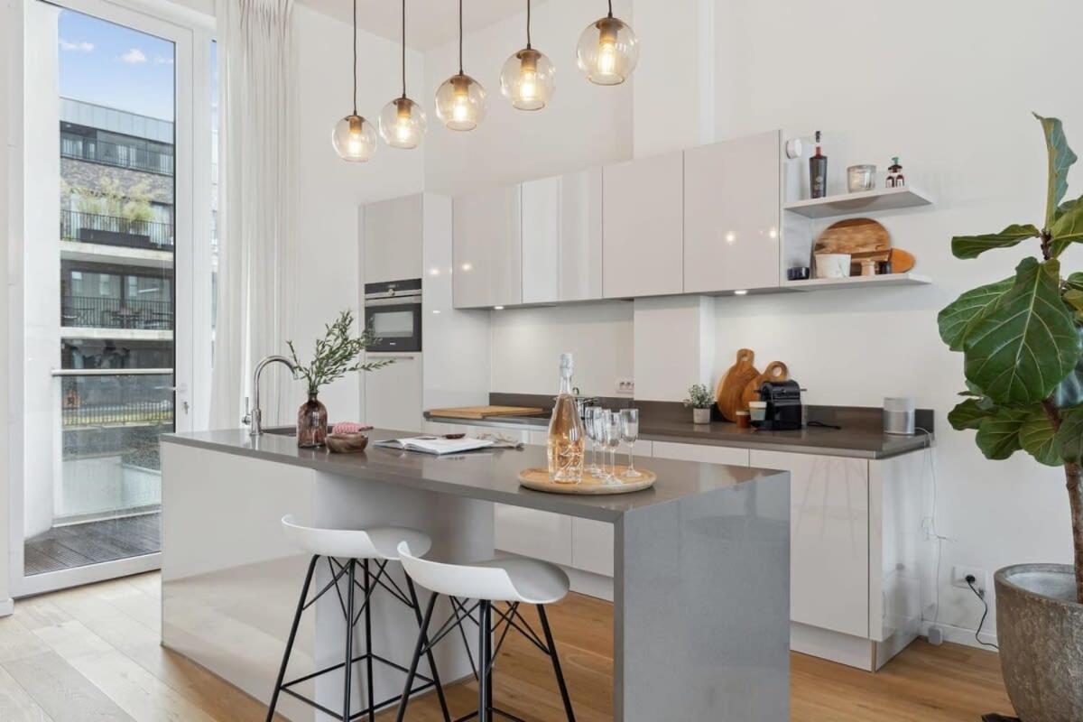Bright Waterfront Apartment Anvers Dış mekan fotoğraf